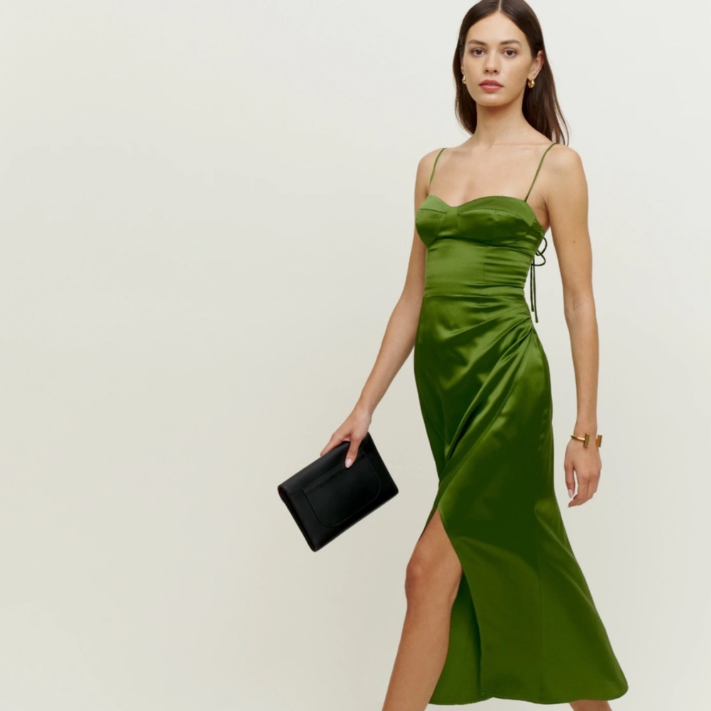 Reformation Marguerite Silk Dress